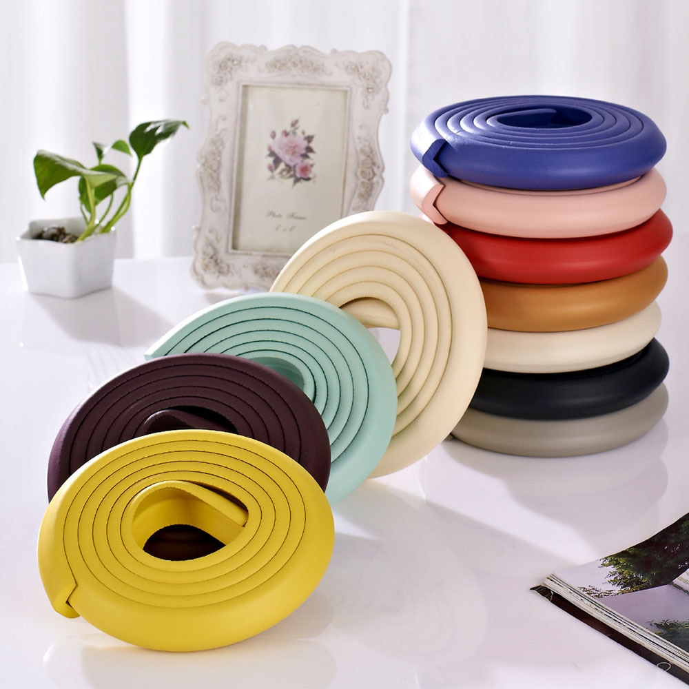 2m Safety Corner Protector Table Desk Edge Guard Soft Strip Children Safe Tape Furniture Corners Angle Protection Thicken