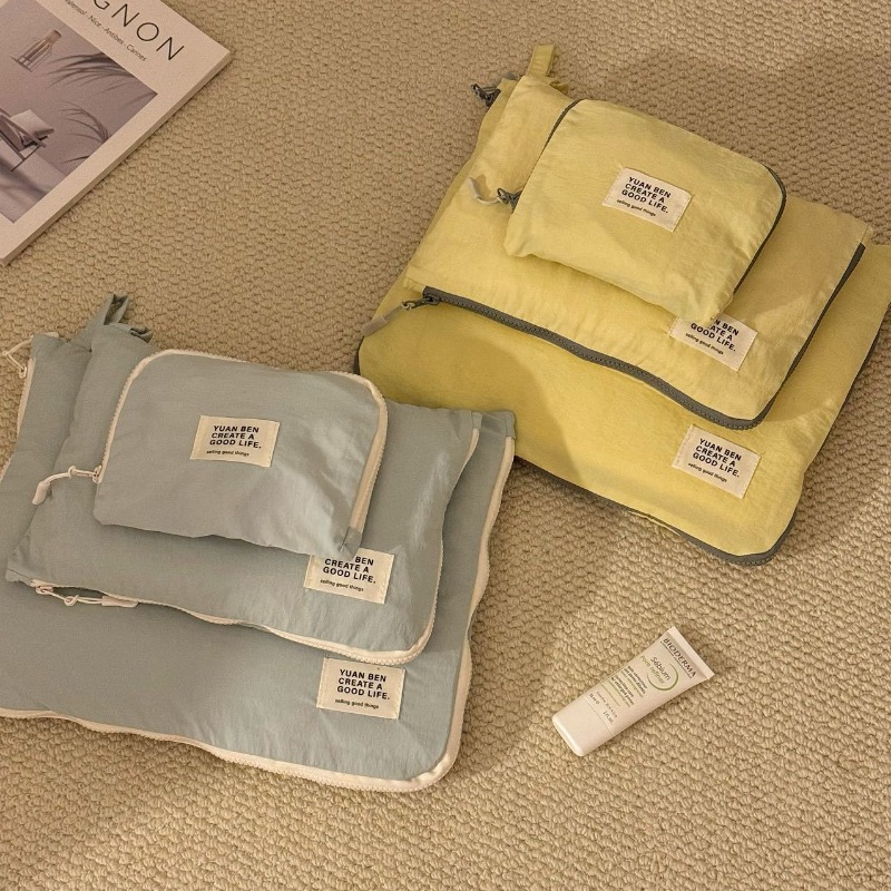 Lichtgewicht reisorganizer van nylon, waterdichte bagage-organizer, opbergtas voor kleding en ondergoed, kledingdispenser.