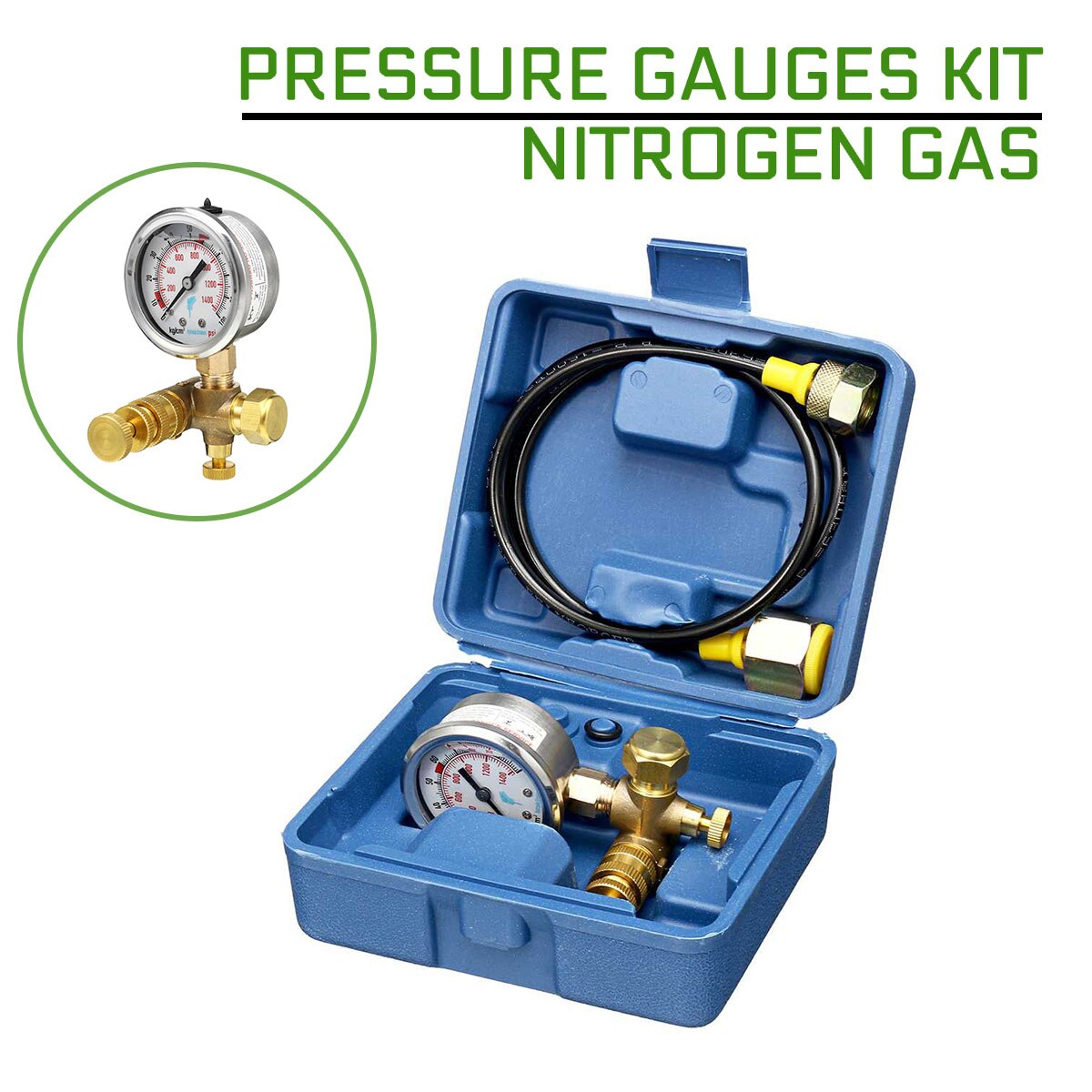 Pressure Gauges Kit Gauge Controller Nitrogen Gas Charging Hydraulic Breaker Hammer Device Measurement Accessories