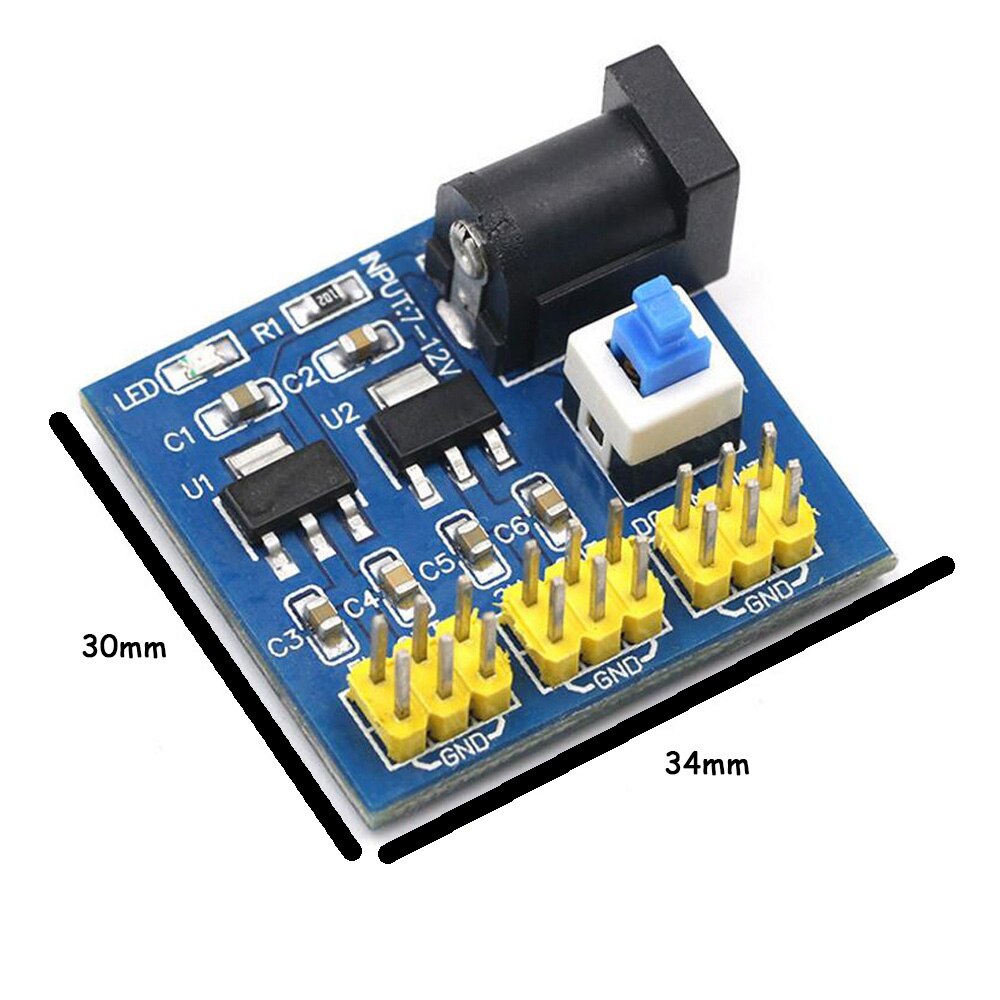 1 PCS DC-DC 12V to 3.3V 5V Power Module 3.3V 5V 12V Multiple Output Voltage Conversion