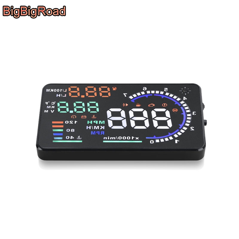 Bigbigroad bil vindruta projektor obd 2 hud head up display för nissan altima titan tiida almera qashqai x-trail x trail  t31
