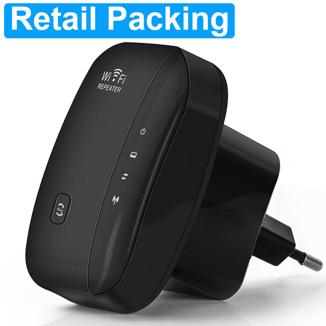 Wifi Repeater Wifi Extender 2.4G Wifi Versterker Router Wi-fi Booster Wireless Repeater Signaal Versterker Wi-fi Toegang punt: EU Plug / Original Box-Black