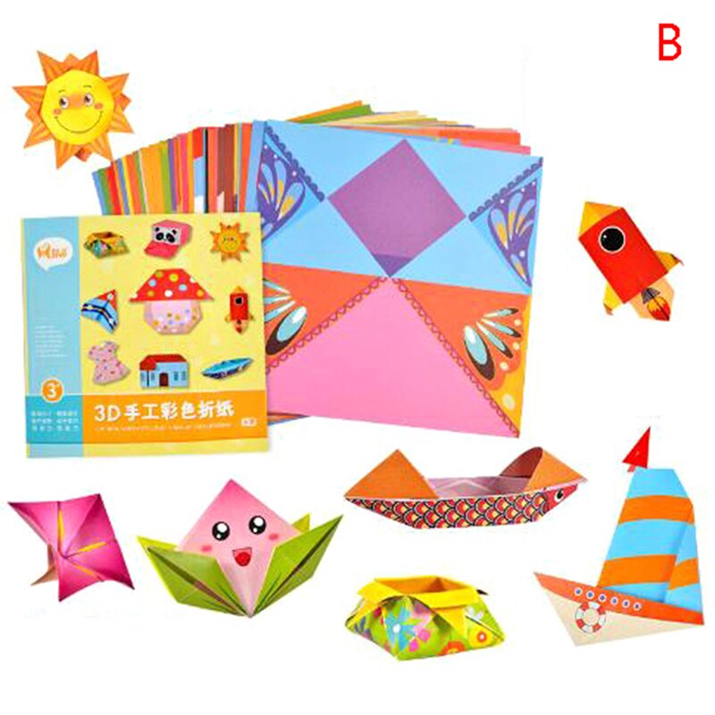 Livre d&#39;animaux de dessin animé Origami 3D, 54Pages, jouet pour enfants, bricolage, Art, bébé, apprentissage précoce, jouets éducatifs, pour bébés: 2
