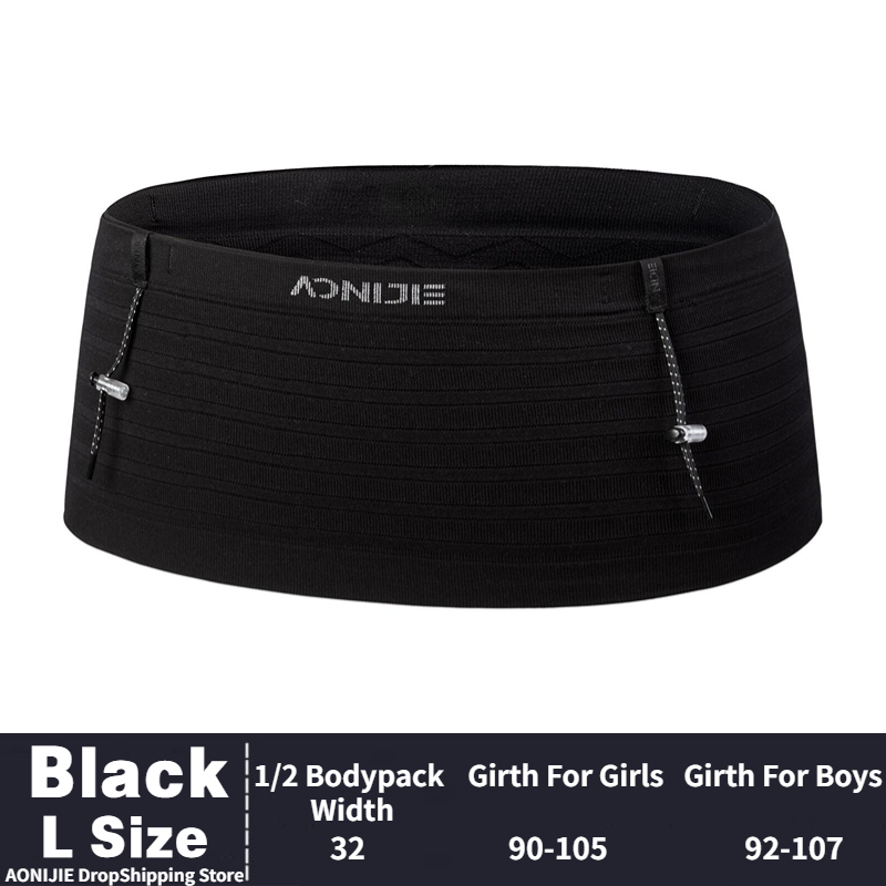 AONIJIE W8116 Neueste Gewebte Elastische Sport Taille Pack Laufende Rennen Nummer Gürtel Für Triathlon Marathon- Radfahren Bergsteigen: verrotten