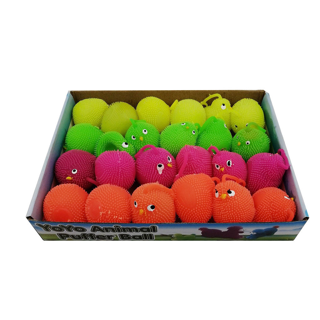 Legetøj til børn drenge børn legetøj 6cm nyhed blinkende kyllinger blæksprutte sensorisk anti stress legetøjsaktivitet og lege bold: Default Title