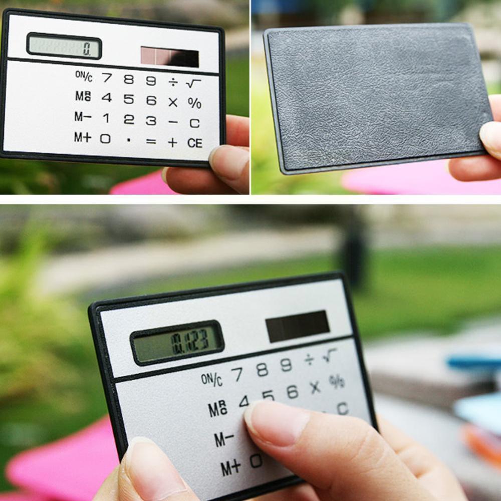 Jakcom Calculator Ultra Thin Mini Credit Card Sized Pocket Calculator Solar Powered 8-digit Portable B2v6