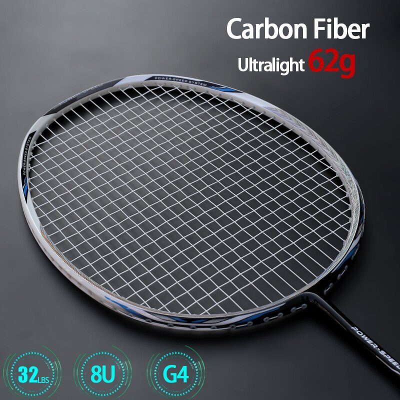 Professionele Ultra Licht 8U 65-67G 100% Full Carbon Fiber Badminton Rackets Met Strings Zakken Z Kracht Racket sport Racket