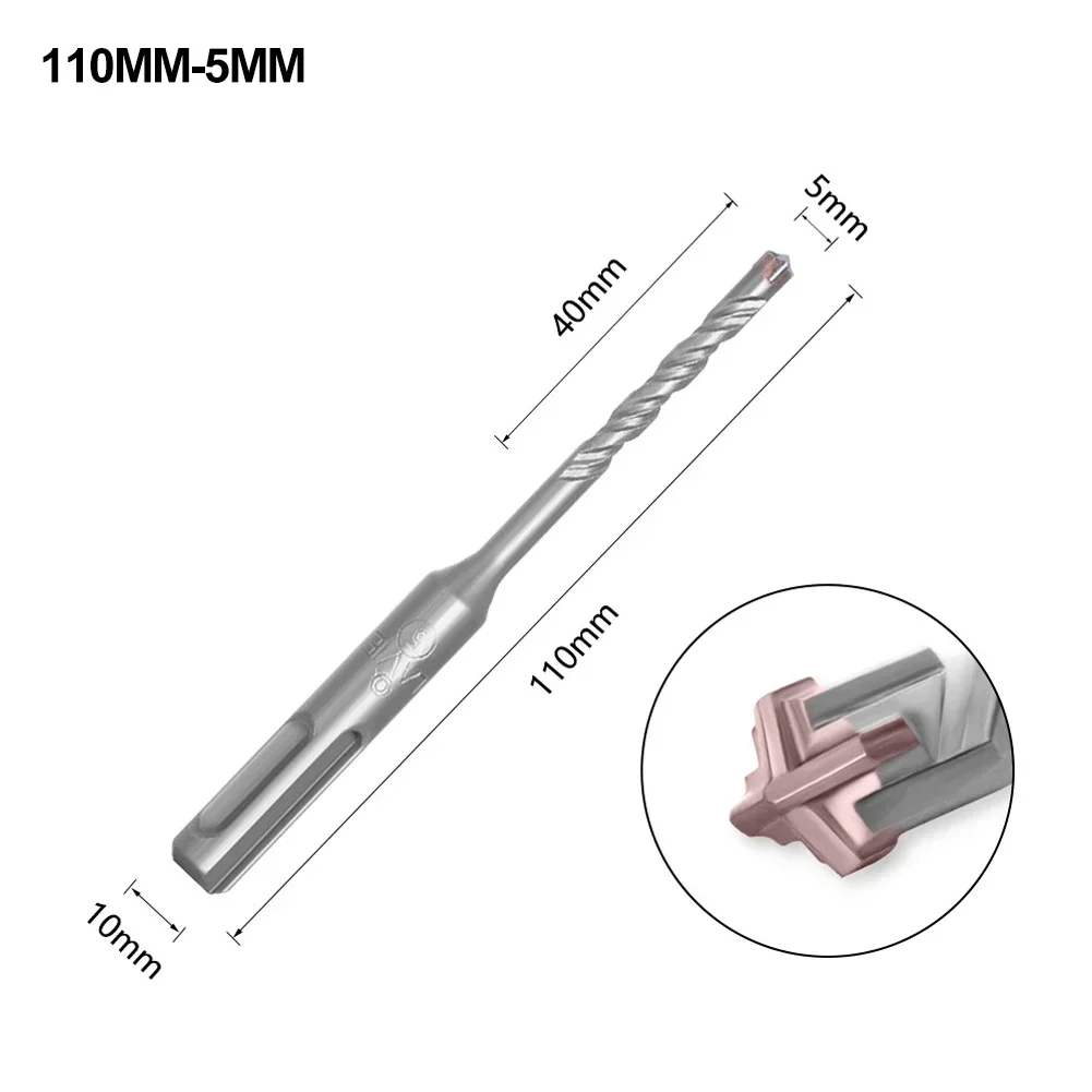 5mm 6mm 7mm 8mm 10mm 12mm SDS Plus scie cloche perçage 110mm 160mm forets à percussion électrique pour mur béton brique maçonnerie Bit