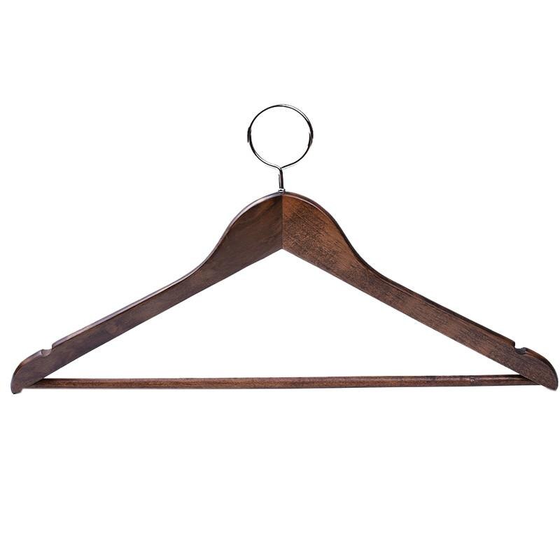 Hotel Anti-theft High-grade Solid Wood Coat Hanger Male And Female Children&#39;s Wear Non-slip Wooden Clothes Hanger Hanging: 2
