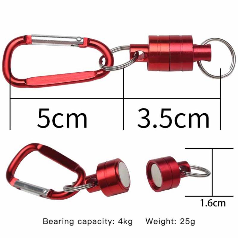 Sterke Magnetische Karabijnhaak Draagbare Outdoor Vissen Bergbeklimmen Release Lanyard Sterke Trein Release Gesp Draagbare Gereedschappen