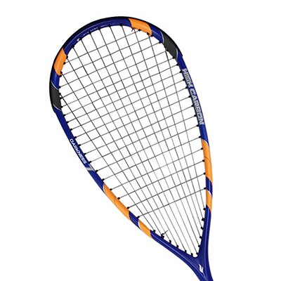 1 Stuk Professionele Squash Racket Full Carbon Fiber Voor Squash Sport Training Concurrentie Licht Gewicht Met Draagtas 2 Kleuren: Blue