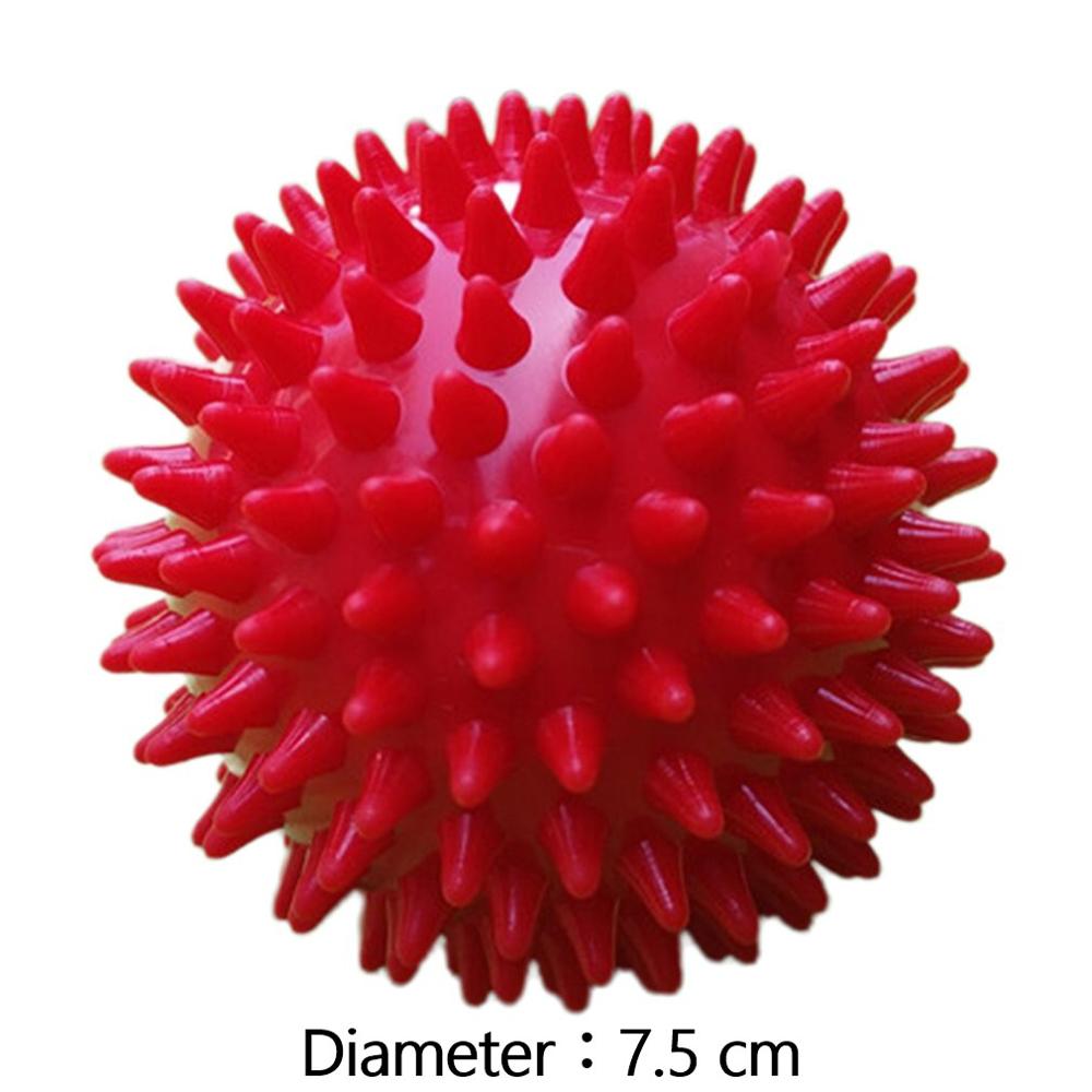 Fitnessmassagebal van pvc plus harde revalidatiebal, acupunctuur spierhandbal, yogafitnessmassagebal 7.5/9.5cm: Oranje