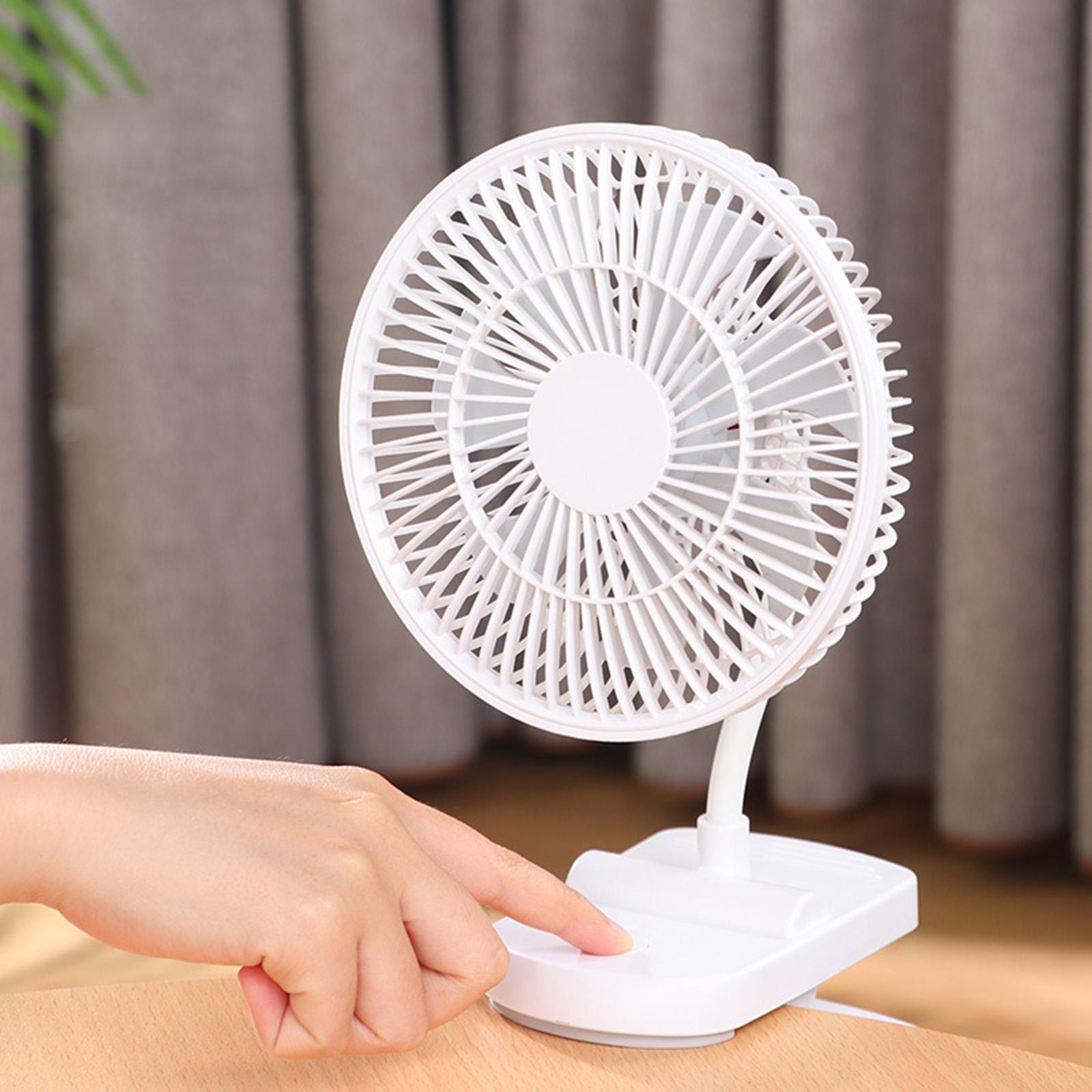 Clip On Fan Portable Cooling Fan Stroller Fan 4 Speeds Small Clip &amp; Desk Fan
