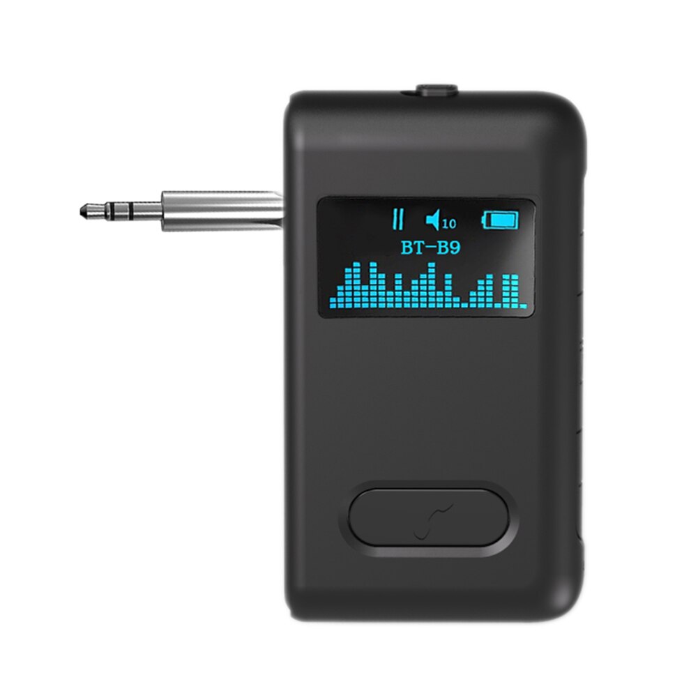 B9 audio-dongles , 3.5mm drahtlose adapter, 3.5mm bluetooth-adapter, 5.0 empfänger, oled-display, aux-stereo-freisprecheinrichtung