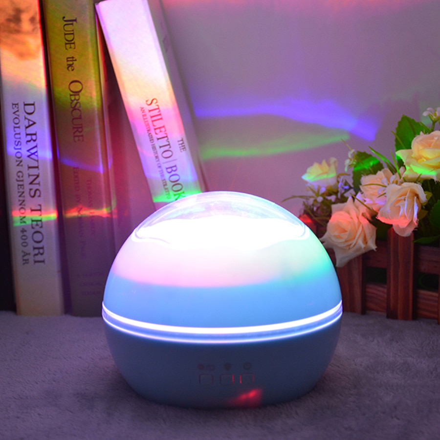LED Night Light Projector Spin Sterrenhemel Star Ocean World Master Roterende Kinderen Kids Baby Slaap Romantische USB Lamp Projectie