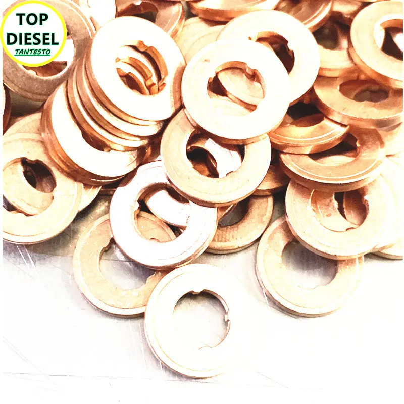 100PCS Diesel Injector Copper Washer Repair Kits F00VC17502 F00RJ02175: PURPLE