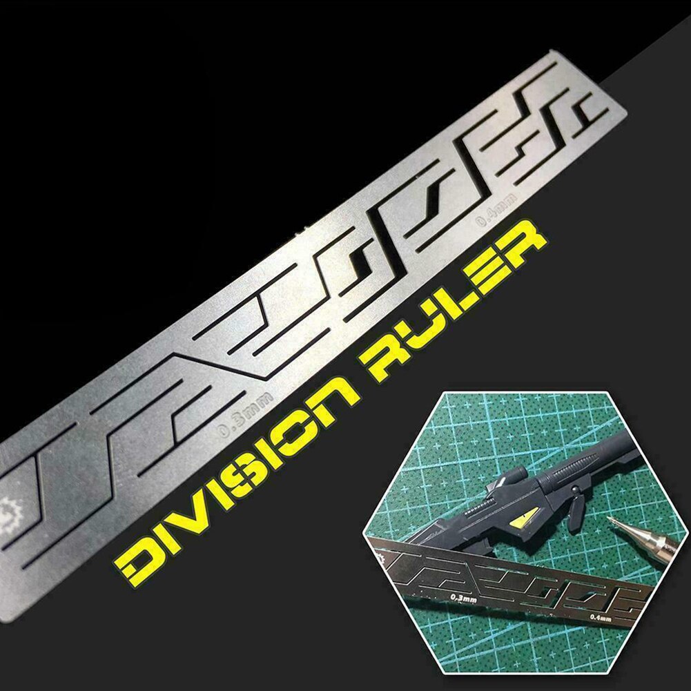 Portable Carving Auxiliary Ruler DIY Making Manual Craft Details Renovation Split Model Stainless Steel