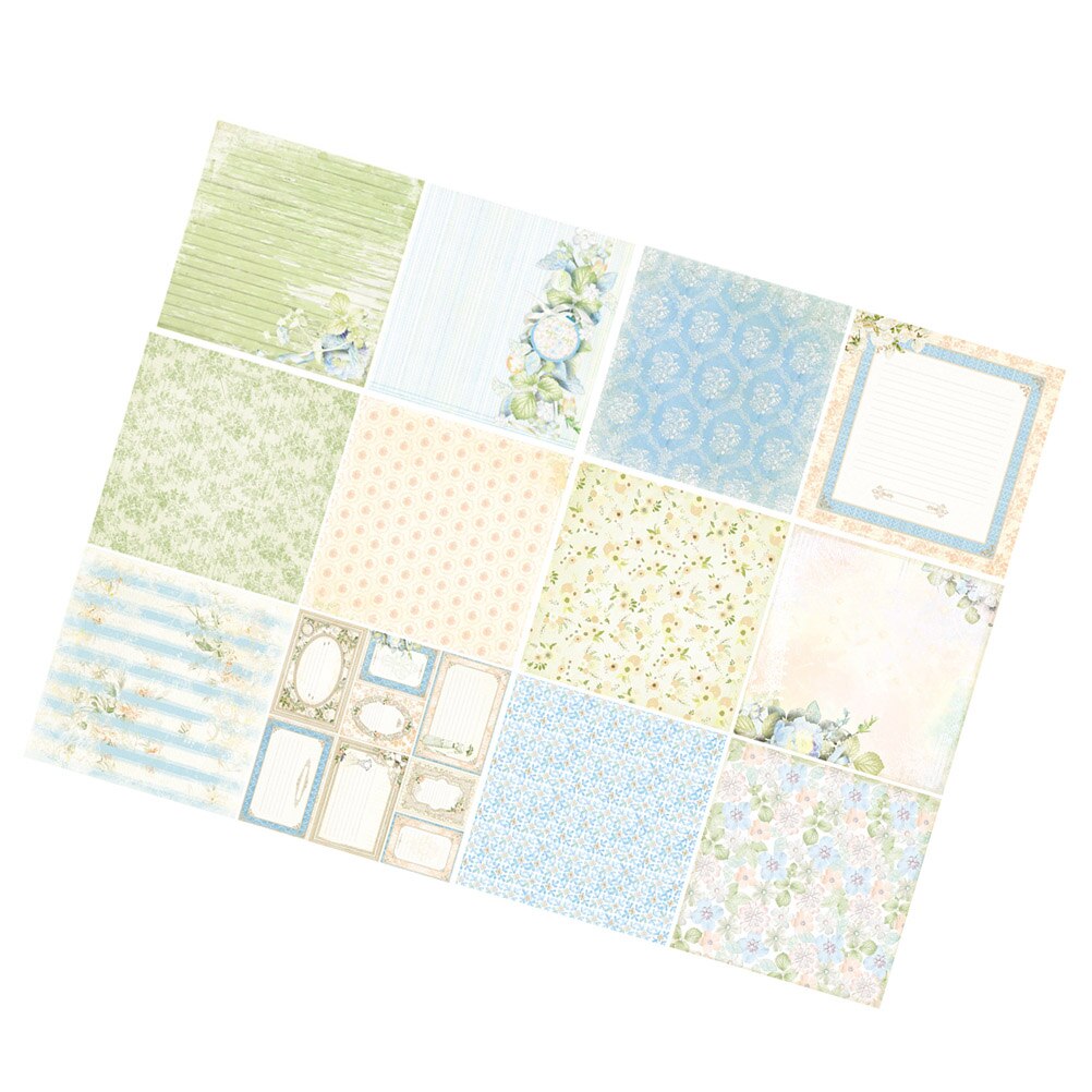 Pack of 24 Scrapbook Paper DIY Decorative Background Backing Paper Pads for Scrapbook Greeting Card Album Box