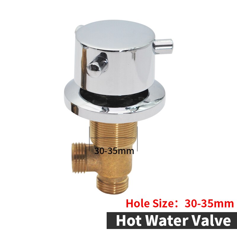 Brass Bathtub Waterfall Tap Diverter 2 Way Switch Control Valve For Shower Mixer Faucet Shower Bath Cascade Waterfall Bathroom: WF-115-Hot Valve