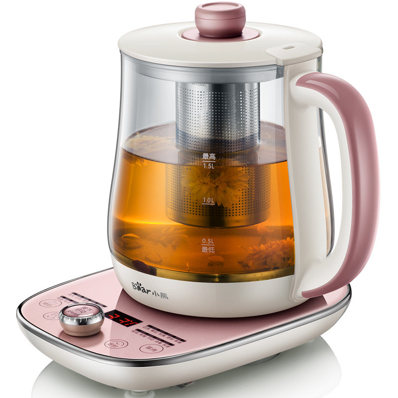 1.8L Electric Kettle Flower Teapot Tea Makers Timing Electric Kettle Reservation Heat Preservation