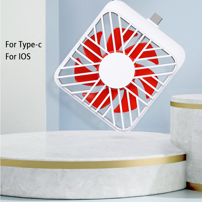 2021New product, small and silent fan portable ultra-quiet suitable for Apple interface/Type C interface Release hands