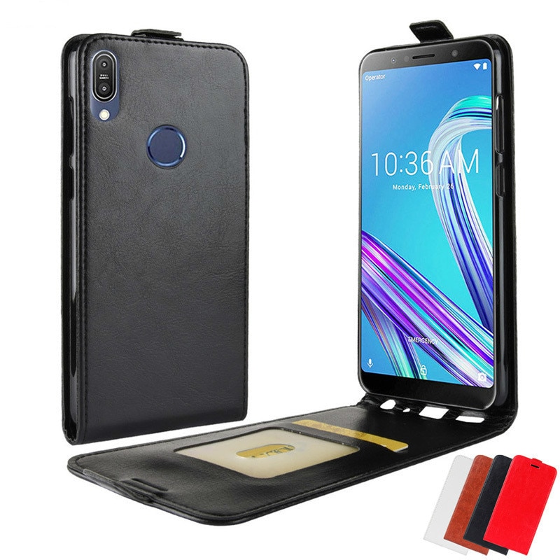 Per Asus Zenfone Max Pro M1 ZB601KL ZB602KL Caso di Vibrazione Del Cuoio Della Copertura Housse per Asus Max Pro M1 Fonda Morbido caso di Tpu Borsette Montato