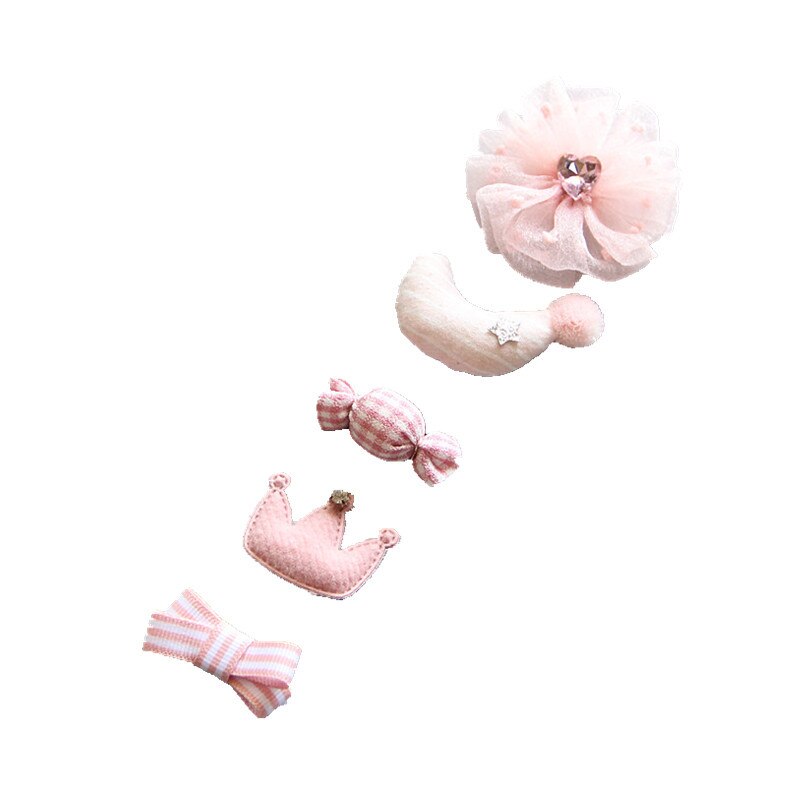 5 pièces/ensemble bébé pince à cheveux ensemble bébé bandeau accessoires croix enfant pince à cheveux dessin animé fille pince à cheveux bébé Barrettes cheveux accessoires