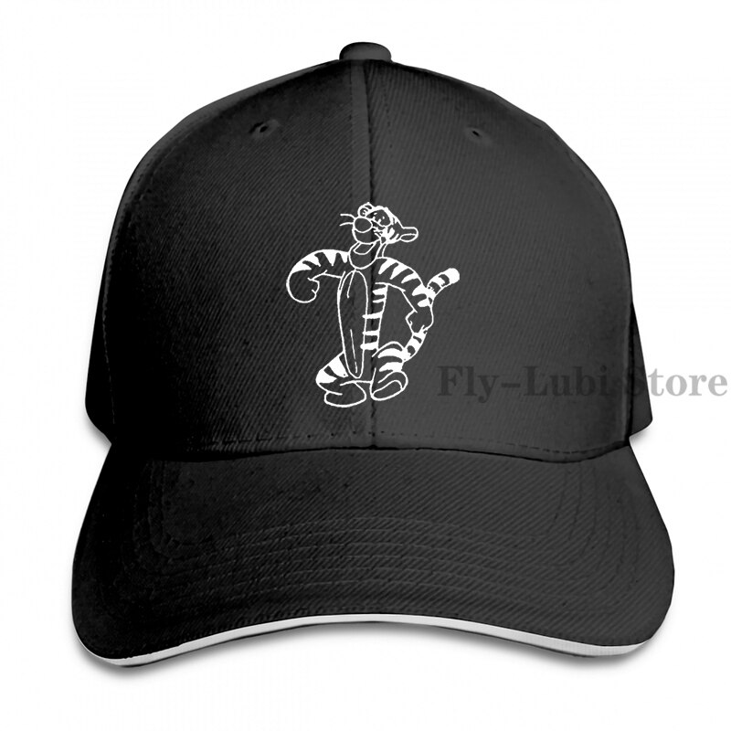 Tigger Style 3 Baseball cap men women Trucker Hats adjustable cap: 1-Black