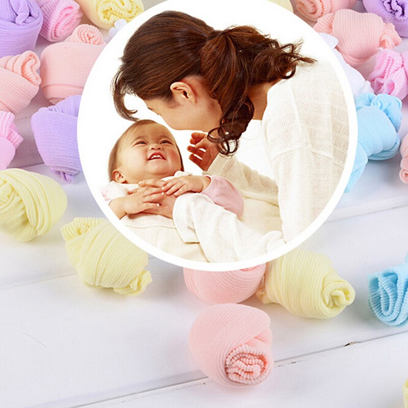 10 paires de chaussettes colorées pour enfants été chaussettes bonbons pour enfants heureux