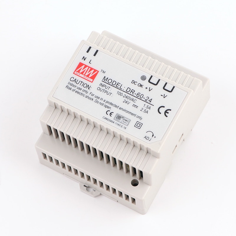 DR-60 Din Rail Type Power Supply DR-60-24 DR-60-24/12/18/5 AC DC Converter