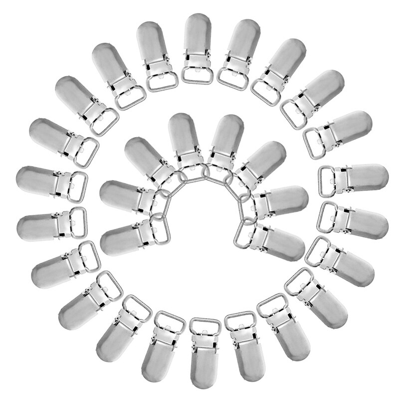 30Pcs Metal Fopspeen Clips Voor Baby Leuke Baby Fopspeen Sluitingen Grappige Accessoires