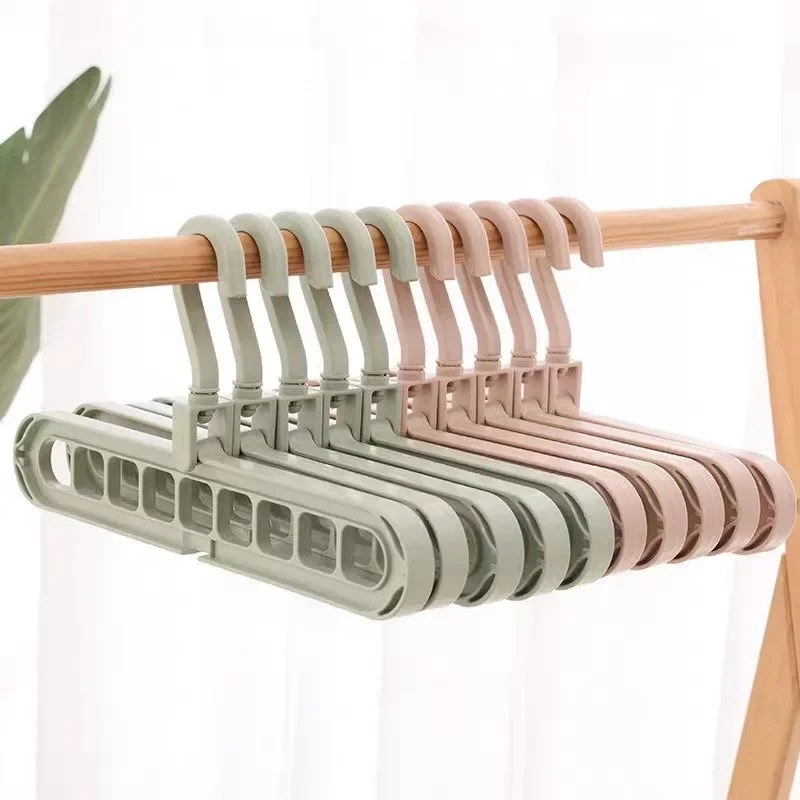 Non-Slip Plastic Clothes Hanger Storage Rack Holder Wardrobe Closet Organizer Clothing Space Saving Hanging Hooks