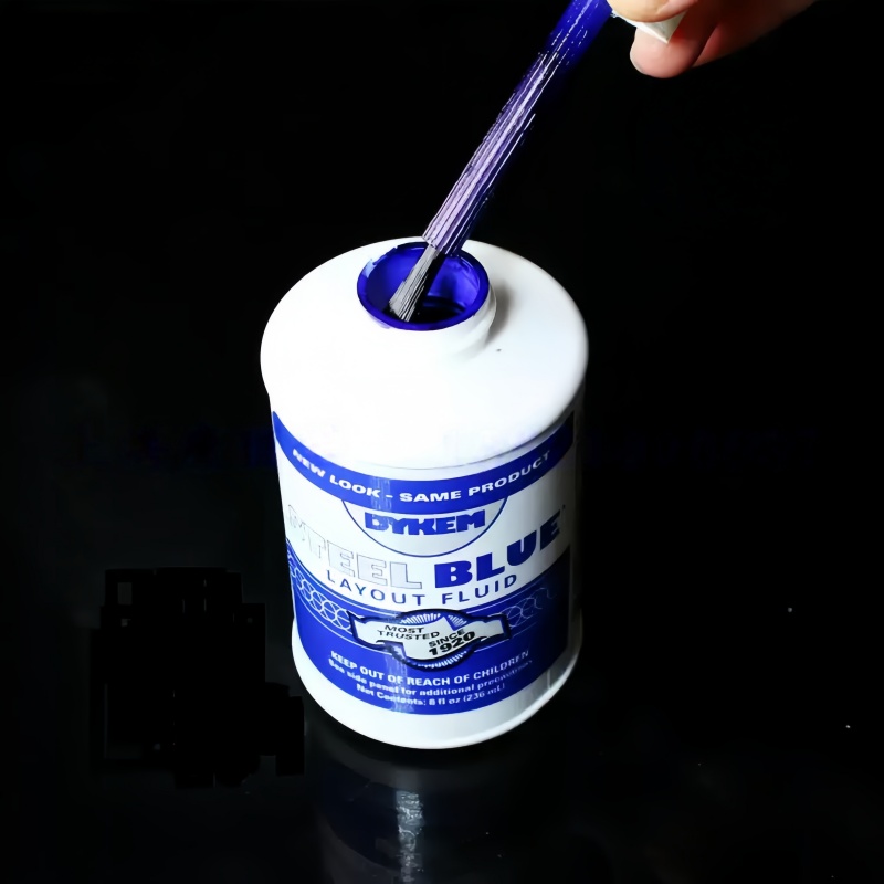 DYKEM Steel Blue Layout Fluid 80400 80496 Fast Drying Non-Glare Machinist Marking Paint for Precision Scribing Defect Detection