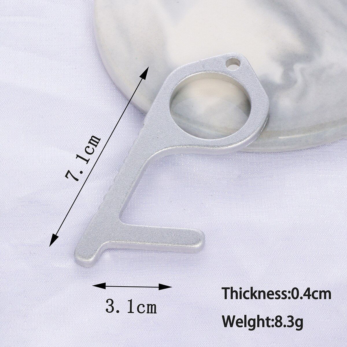 Anti-Contact Keychain Hygiene Hand Epidemic Prevention Anti-Touch Keychain Isolation Keychain EDC Door Opener