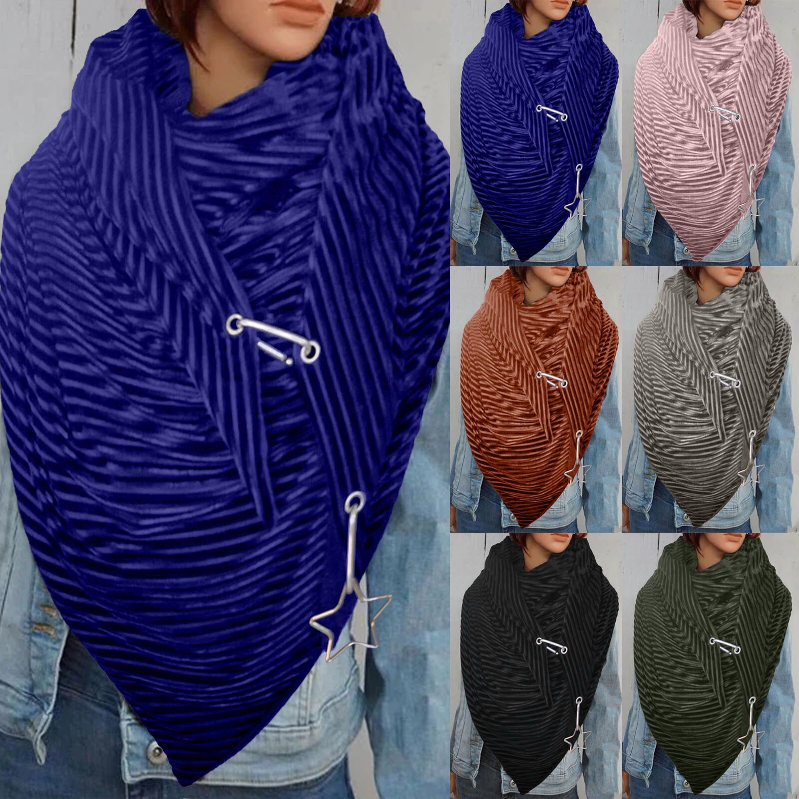 Unisex Bandana Head Scarf For Women Solid Satin Hair Scarfs Retro Female Neck Scarves Multi-purpose Shawl Scarf