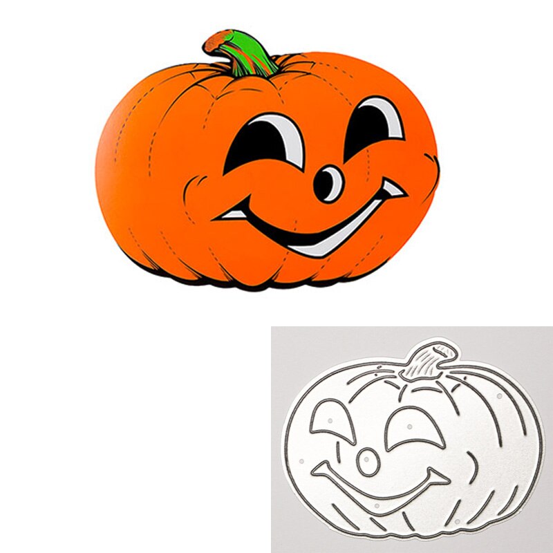 Halloween skrekk gresskar kutte dør triks eller behandle metallform til gjør-det-selv scrapbooking dekorativt håndverk preging utstanset: 4-63 x 50mm