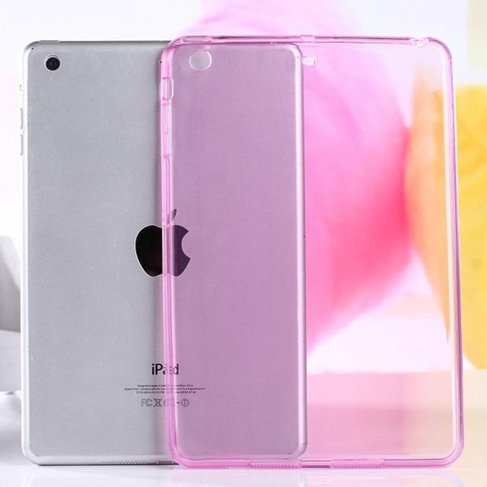Ultra-Dunne Crystal Soft Tpu Transparant Siliconen Clear Case Cover Voor Ipad Mini 1 2 3 Tablet Pc: Purple