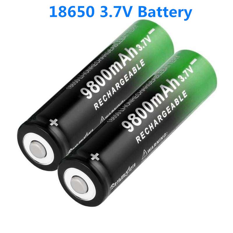 2022 Hohe Qualität 9800mAh 3,7 V 18650 Lithium-ionen batterien Akku Für Taschenlampe Kostenloser versand