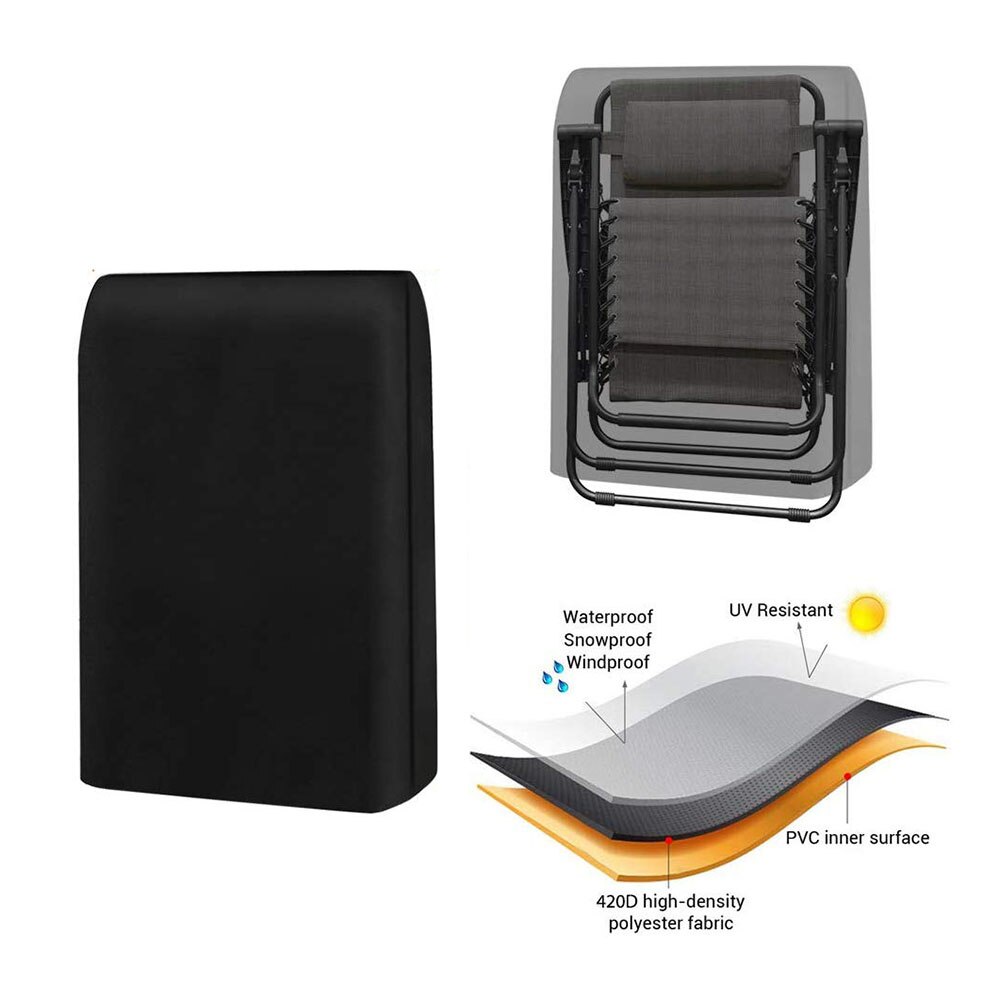 Cubierta para sillas plegables, resistente a rayos UV, antigravedad, resistente al agua, ligera, duradera, funda para silla portátil
