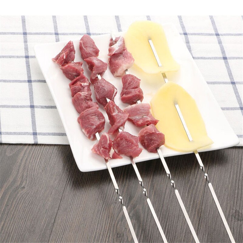30Pc 304 Rvs Barbecue Teken Met Teken Case Thuis Barbecue Teken Lam Spiesjes Spiesjes Teken Barbecue Iron Tool gebruiksvoorwerpen