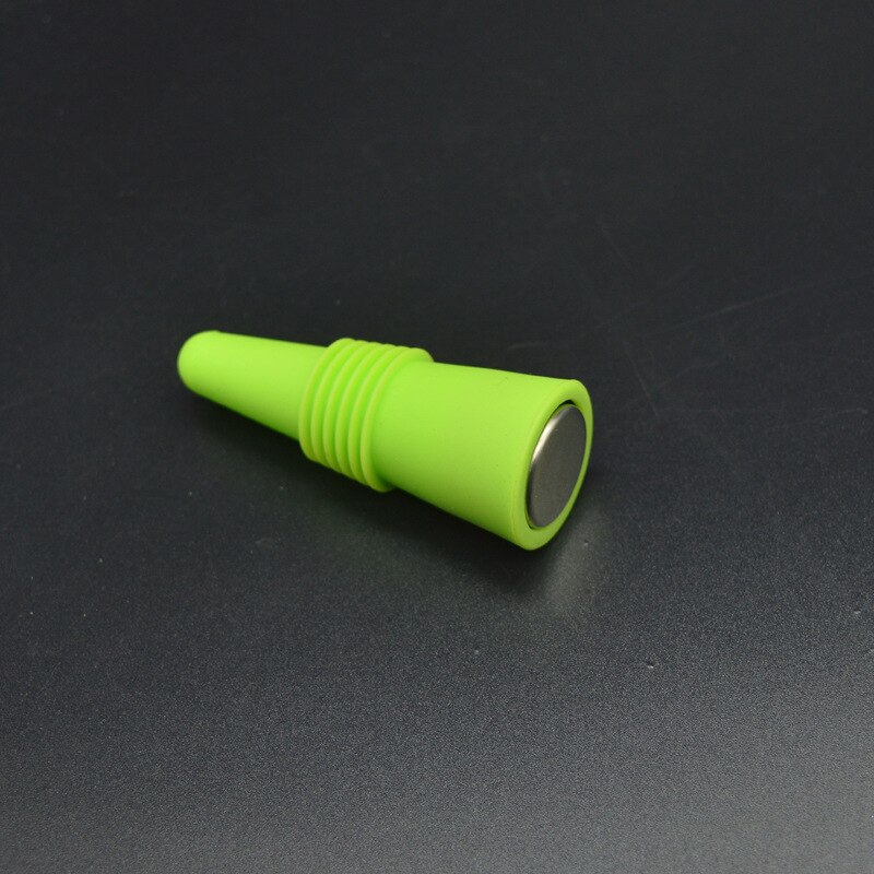 Farverig vinprop i rustfrit stål silikone øl vin korkprop flaskedæksel opbevaring drejelåg stik genanvendelig vakuumforseglet  d5