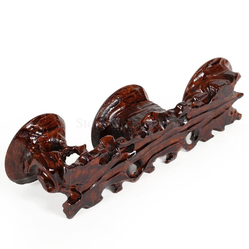 Mahogany carving stone root carving base solid wood teapot vase flower pot crafts decoration wood bracket