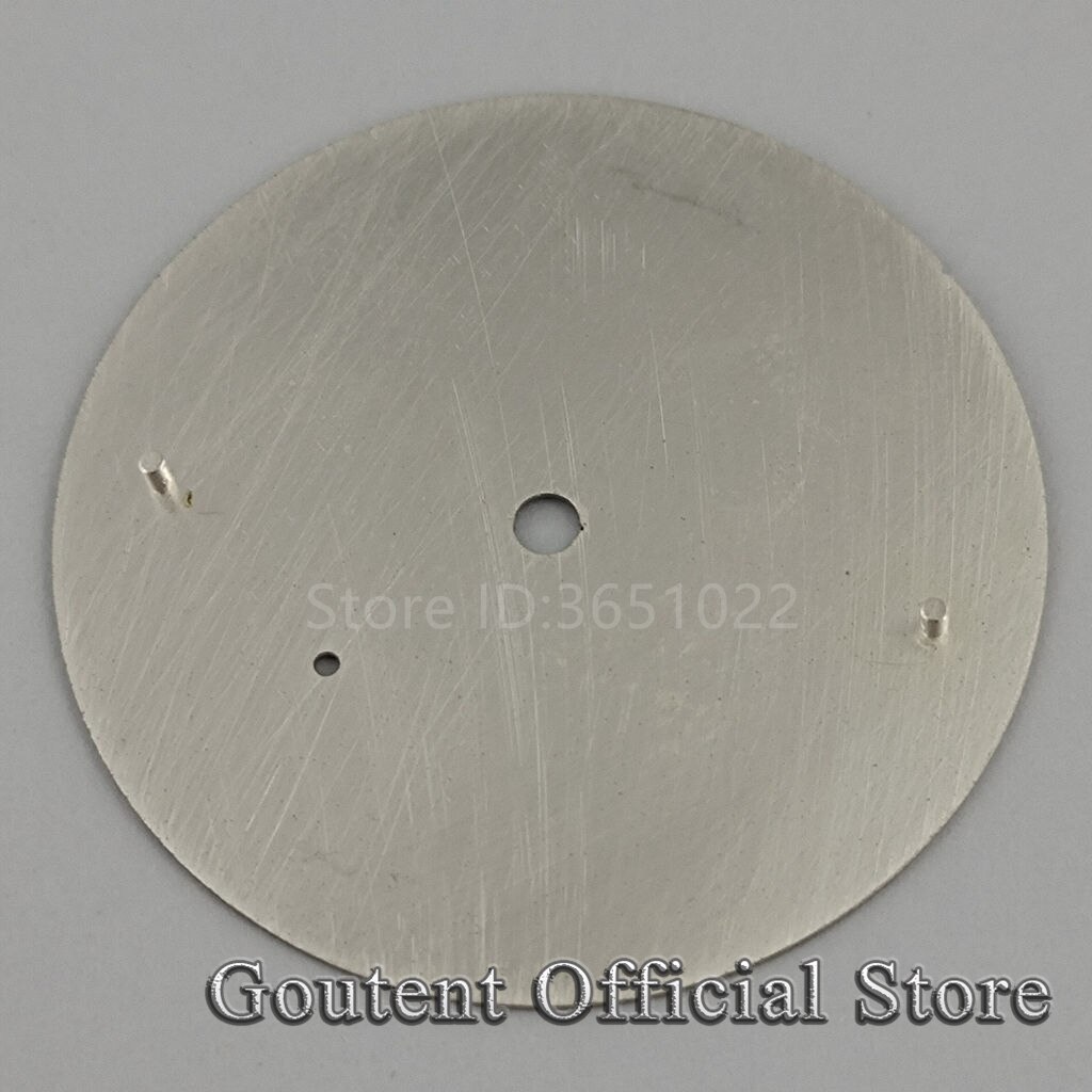 38.9Mm Steriele Grey Watch Dial Fit Eta 6497 Zeemeeuw St36 Beweging Horloge Onderdelen