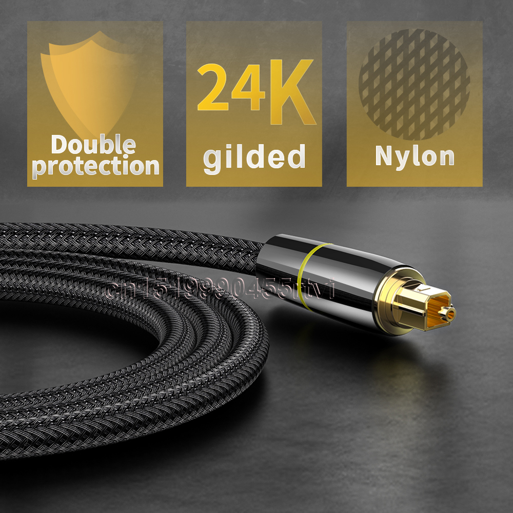 HIFI 5.1 Digital Optical Audio Cable Toslink SPDIF Cable 1m To 10m For Amplifiers Blu-ray Xbox Soundbar Optical Cabo Coaxial