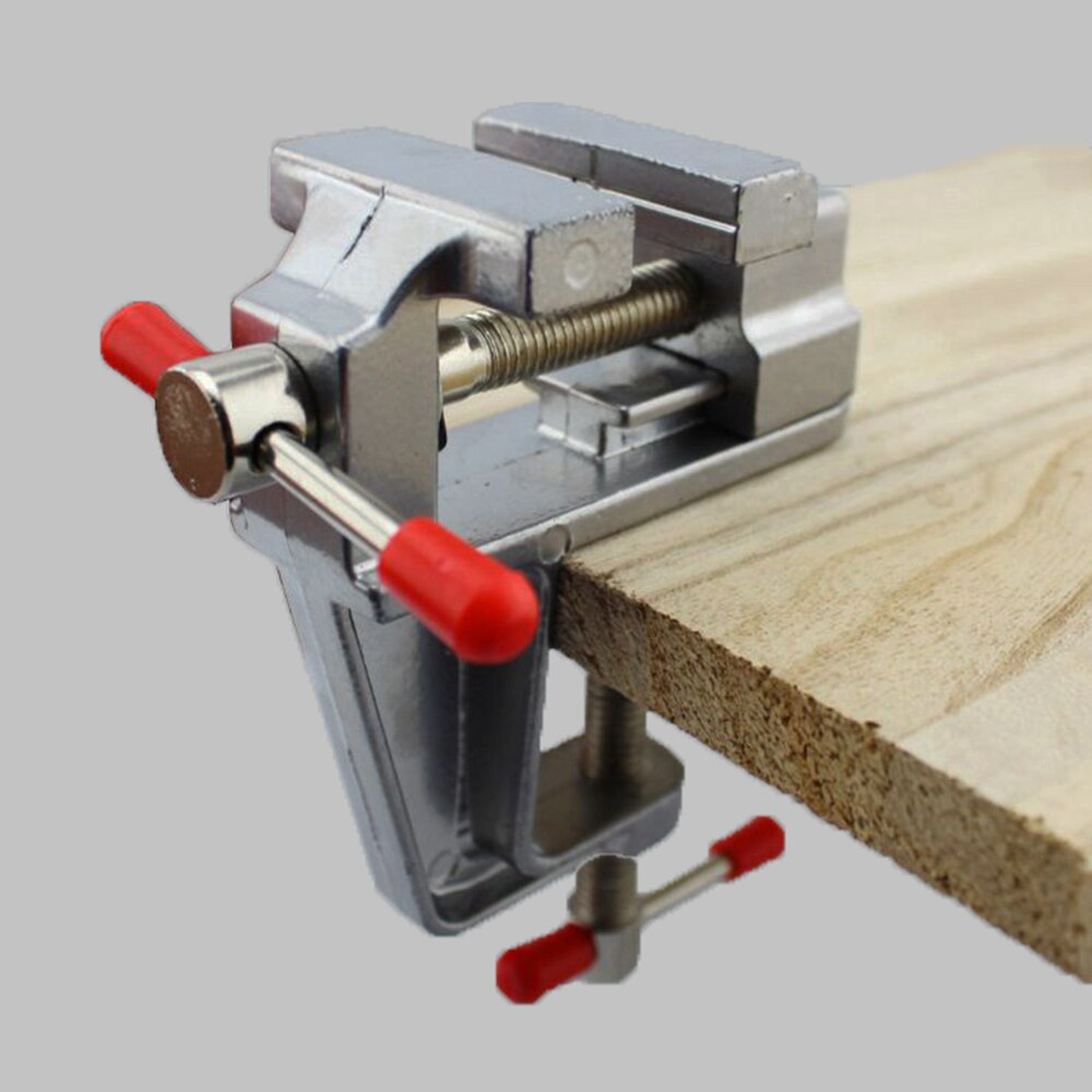 3.5" Aluminum Miniature Small Clamp Table Bench Vise Tool Vice Small table clip Micro Clip Parallel Table Flat Vise