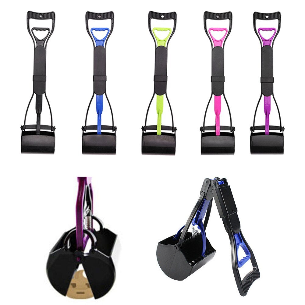 Pet Dog Long Handle Pet Pooper Scooper Dog Cat Waste Picker Jaw Poop Scoop Pick Up Clean Waste Cleaning Tools Pet Supplies