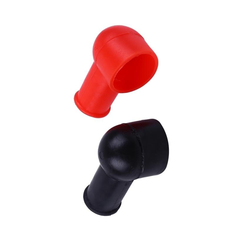 2PCS Black Red Battery Covers Round Insulating Caps Insulating Protector Replacement Batteries Accessories