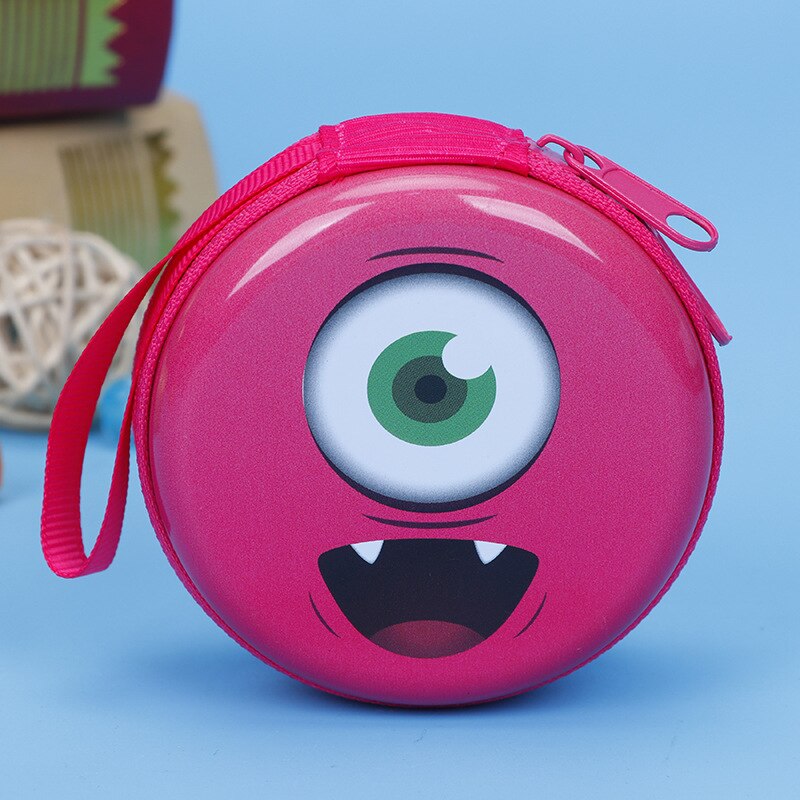 Tamanho: 7*3cm dos desenhos animados crânio olhos rosto moeda bolsas meninas meninos caso chave carteiras crianças fone de ouvido saco moeda sacos: 04