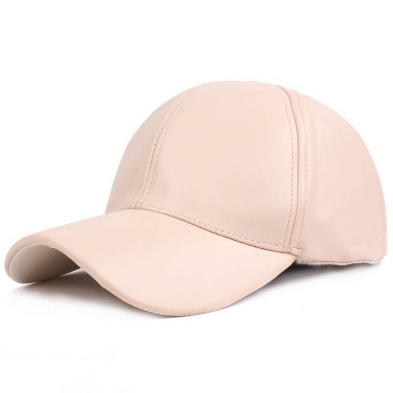 Doitbest solid pu lær baseballcaps for menn kvinner hiphop vår snapback cap dress for tenåringer elskere høstdansfest hatt