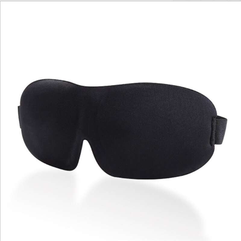 Schlafen Augen Maske Reise Rest Hilfe Atmungsaktive Auge Maske Abdeckung Patch Paded Weiche Schlaf Maske Augenbinde Augen Entspannen Linderung der Müdigkeit: schwarz